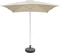 Ομπρέλα Κήπου ArteLibre MELIOR Μπεζ/Λευκό Αλουμίνιο/Polyester Φ2.2x2.2m