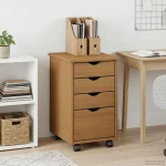 vidaXL Κινητό Ντουλάπι MOSS Μέλι Καφέ 34 x 39 x 56 εκ Στερεό πεύκο