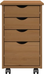 vidaXL Κινητό Ντουλάπι MOSS Μέλι Καφέ 34 x 39 x 56 εκ Στερεό πεύκο