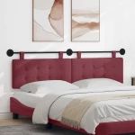 vidaXL Κεφαλάρι κρεβατιού κρεμαστό Κόκκινο Ύφασμα