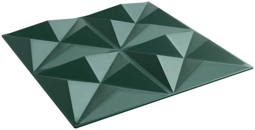 vidaXL Πάνελ τοίχου 24 pcs Οριγκάμι Πράσινο 50 x 50 cm Φελιζόλ XPS