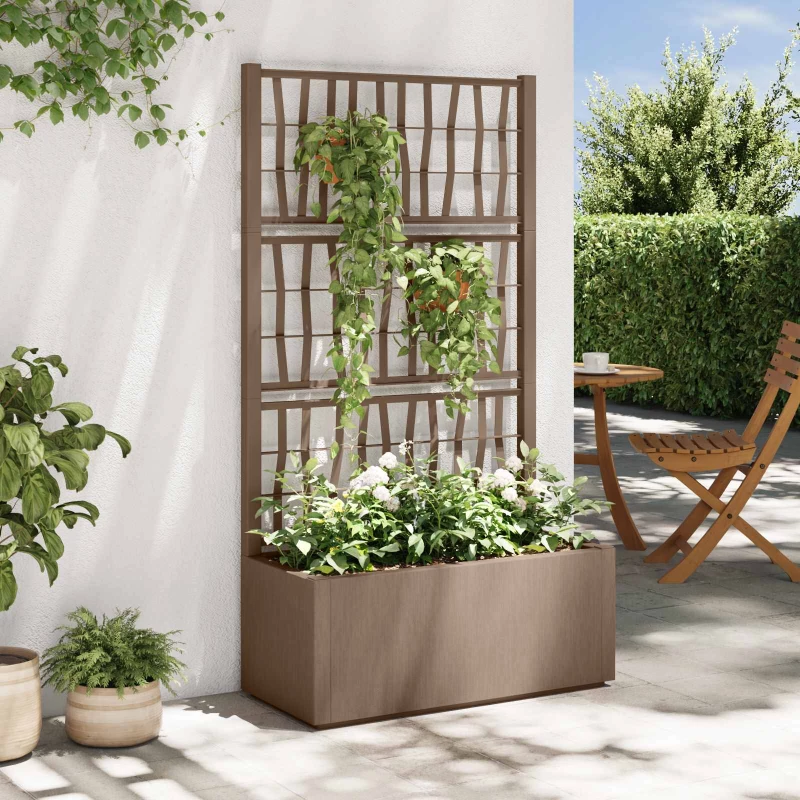 vidaXL Κηποτινάκι με Τρέλα Καφέ 80 x 36 x 140 εκ PP