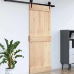 vidaXL Πόρτα NARVIK Φυσικό 70 x 210 cm Συμπαγές Ξύλο Πεύκου