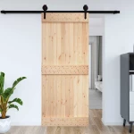 vidaXL Πόρτα NARVIK Φυσικό 70 x 210 cm Συμπαγές Ξύλο Πεύκου