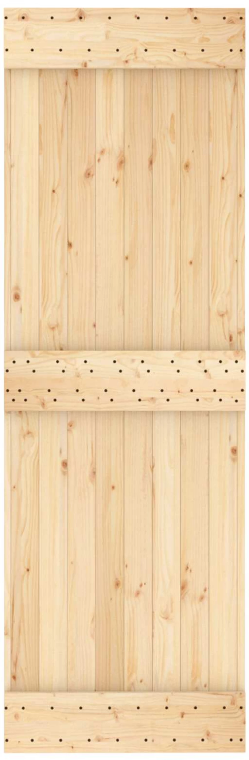 vidaXL Πόρτα NARVIK Φυσικό 70 x 210 cm Συμπαγές Ξύλο Πεύκου