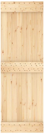 vidaXL Πόρτα NARVIK Φυσικό 70 x 210 cm Συμπαγές Ξύλο Πεύκου