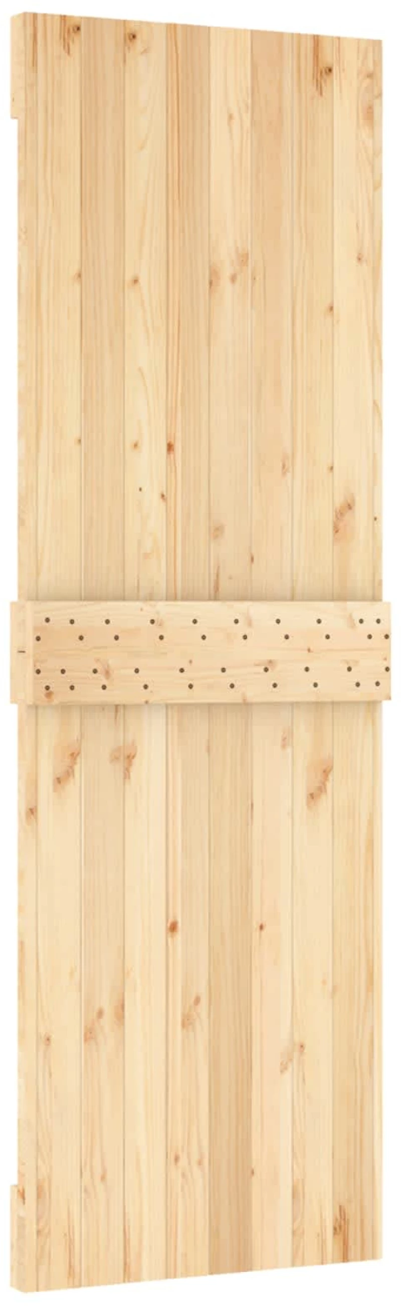 vidaXL Πόρτα NARVIK Φυσικό 70 x 210 cm Συμπαγές Ξύλο Πεύκου