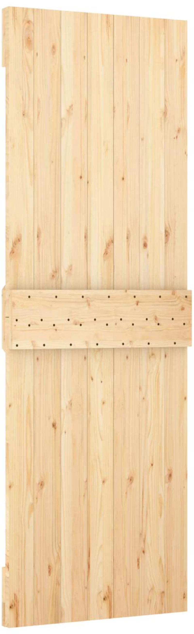 vidaXL Πόρτα NARVIK Φυσικό 70 x 210 cm Συμπαγές Ξύλο Πεύκου