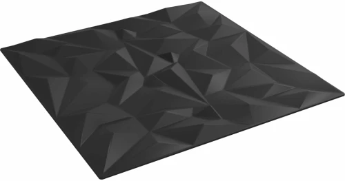 vidaXL Πάνελ τοίχου 48 pcs Μαύρο 50 x 50 cm Φελιζόλ XPS