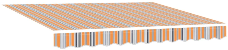 vidaXL Χειροκίνητη αναδιπλούμενη τέντα με LED 3,5 x 2,5 μ