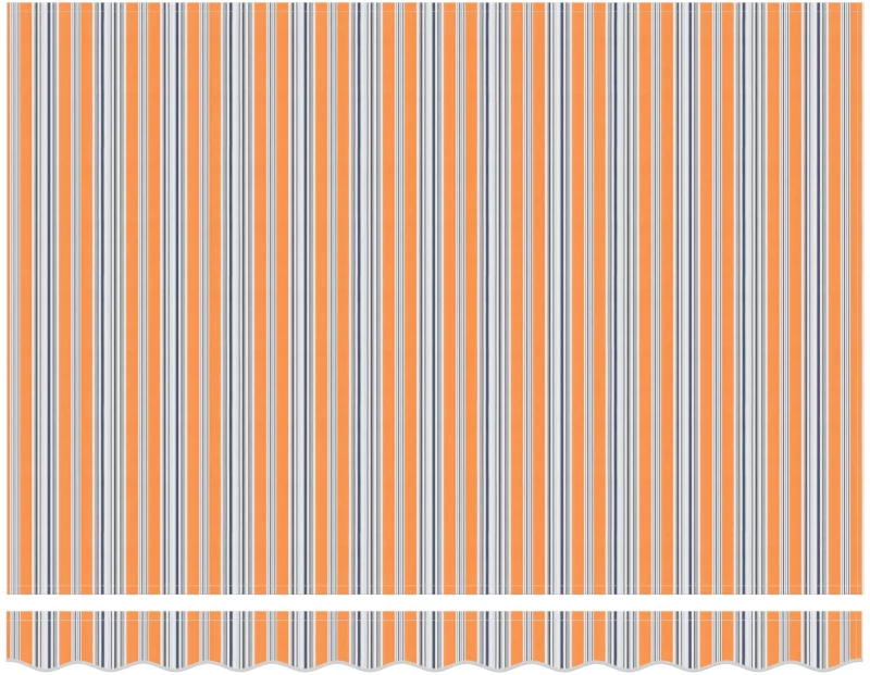 vidaXL Χειροκίνητη αναδιπλούμενη τέντα με LED 3,5 x 2,5 μ