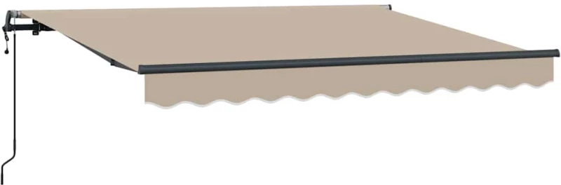 vidaXL Σκηνίτσα Αναδιπλούμενη Μπεζ 350 x 200 cm ύφασμα