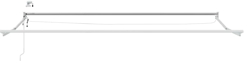vidaXL Ηλεκτρικό Ανακλινόμενο Κάθισμα Λευκός 4,5 x 3 μ Αλουμίνιο