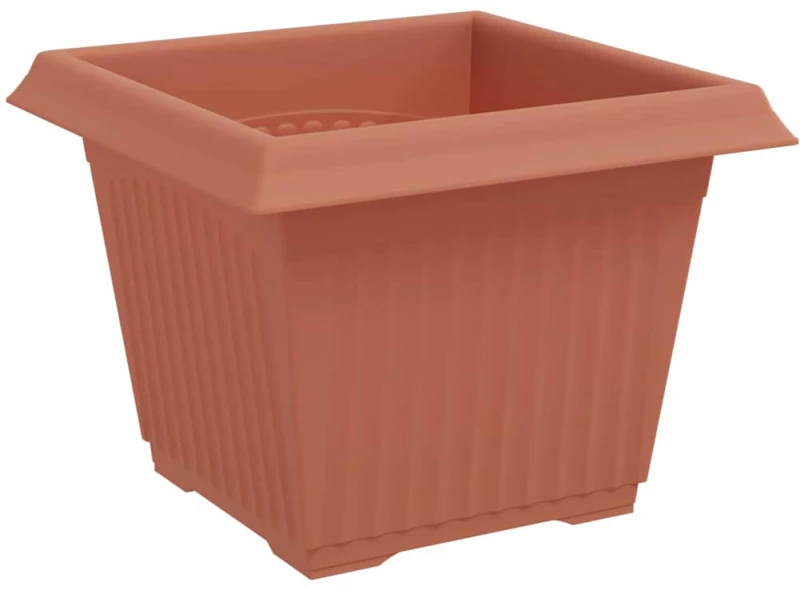 vidaXL Γλάστρες φυτών 6 pcs Κεραμιδί 23 x 23 x 17,5 εκ Πλαστικό
