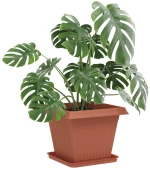 vidaXL Γλάστρες φυτών 24 pcs Κεραμιδί 38 x 38 x 30 εκ Πλαστικό