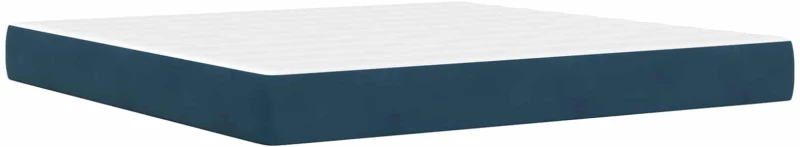 vidaXL Σκελετός κρεβατιού με στρώμα Μπλε 180 x 200 cm Βελούδο