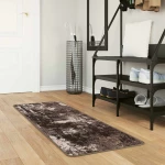 vidaXL Χαλί Runner MARSA Μαύρο 50 x 150 cm Πολυέστερ και PVC