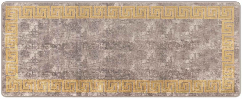 vidaXL Χαλί Runner MARSA Γκρι 80 x 200 cm Πολυέστερ και PVC
