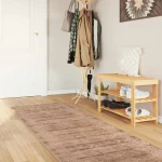 vidaXL Χαλί Runner MARSA Λευκός 100 x 250 cm Πολυέστερ και PVC