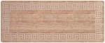 vidaXL Χαλί Runner MARSA Λευκός 100 x 250 cm Πολυέστερ και PVC