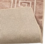 vidaXL Χαλί Runner MARSA Λευκός 100 x 250 cm Πολυέστερ και PVC