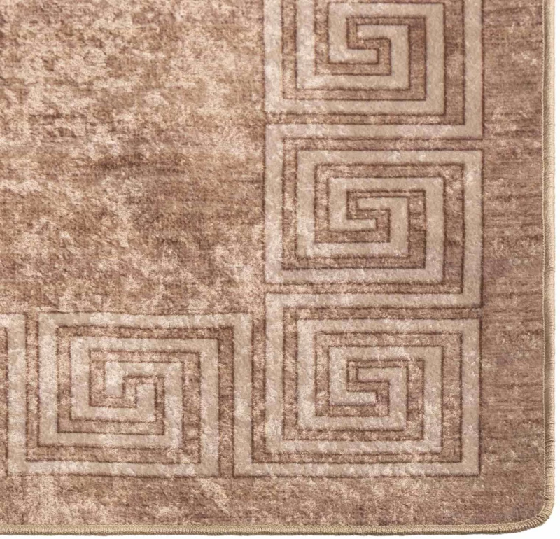 vidaXL Χαλί Runner MARSA Λευκός 100 x 250 cm Πολυέστερ και PVC