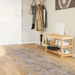 vidaXL Χαλί Runner MARSA Γκρι 80 x 400 εκ. Πολυέστερ και PVC