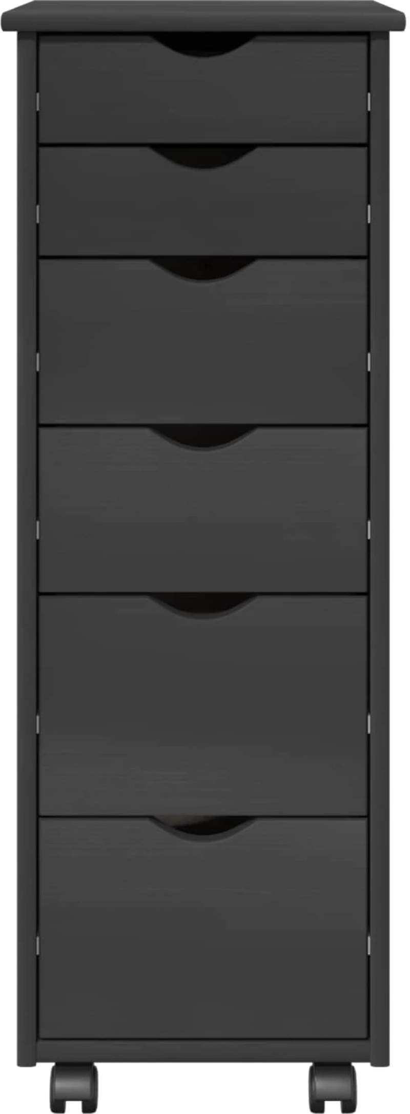 vidaXL Κινητό Ντουλάπι Γκρι 34 x 39 x 93,5 εκ Στερεό ξύλο πεύκου
