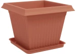 vidaXL Γλάστρες φυτών 6 pcs Κεραμιδί 43 x 43 x 33,5 εκ Πλαστικό