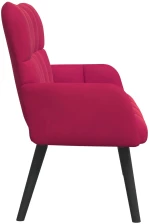 vidaXL Διθέσιος Καναπές Μπορντό 115 x 61 x 87 εκ. Βελούδο