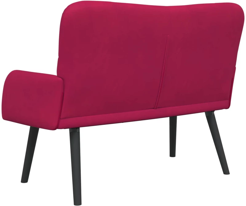 vidaXL Διθέσιος Καναπές Μπορντό 115 x 61 x 87 εκ. Βελούδο