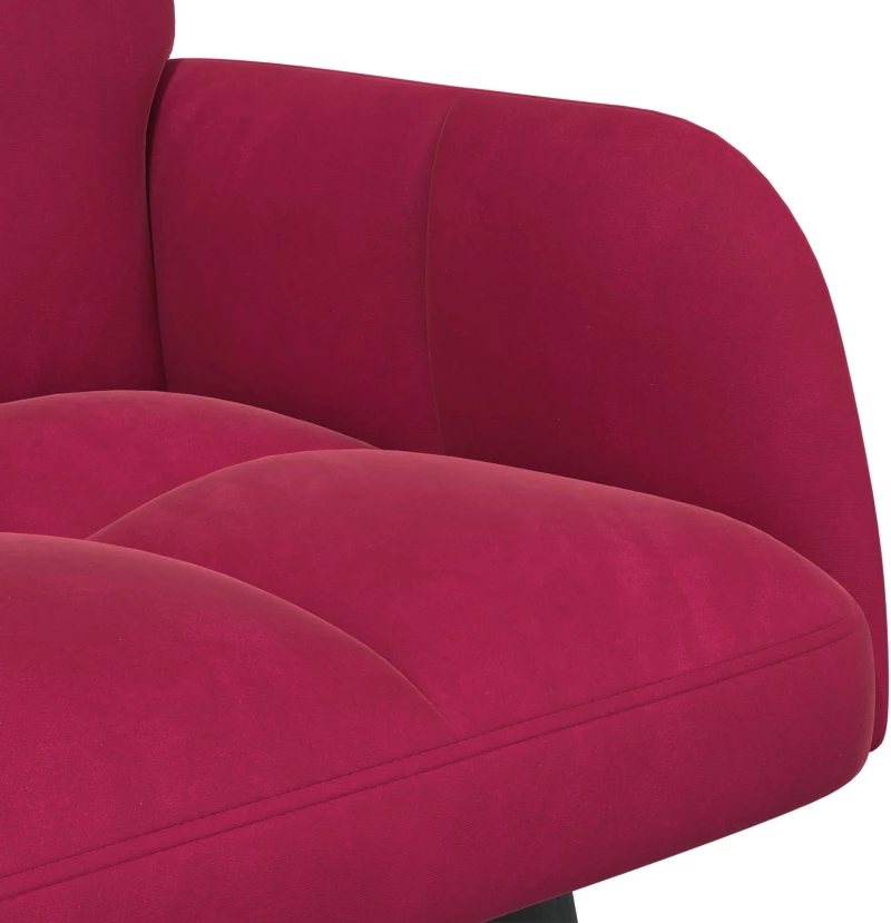 vidaXL Διθέσιος Καναπές Μπορντό 115 x 61 x 87 εκ. Βελούδο