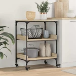 vidaXL Καρότσι Κουζίνας Δρύς Sonoma 60 x 41 x 80,5 εκ.