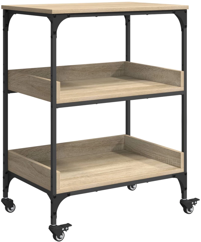 vidaXL Καρότσι Κουζίνας Δρύς Sonoma 60 x 41 x 80,5 εκ.