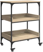 vidaXL Καρότσι Κουζίνας Δρύς Sonoma 60 x 41 x 80,5 εκ.