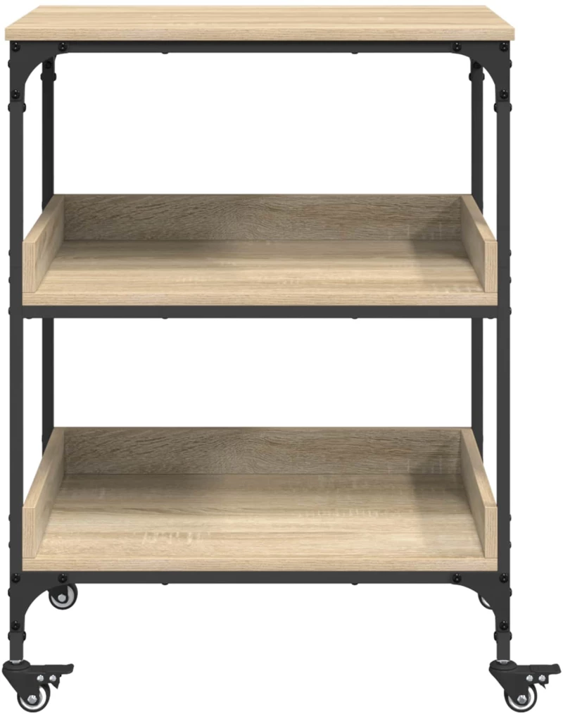 vidaXL Καρότσι Κουζίνας Δρύς Sonoma 60 x 41 x 80,5 εκ.