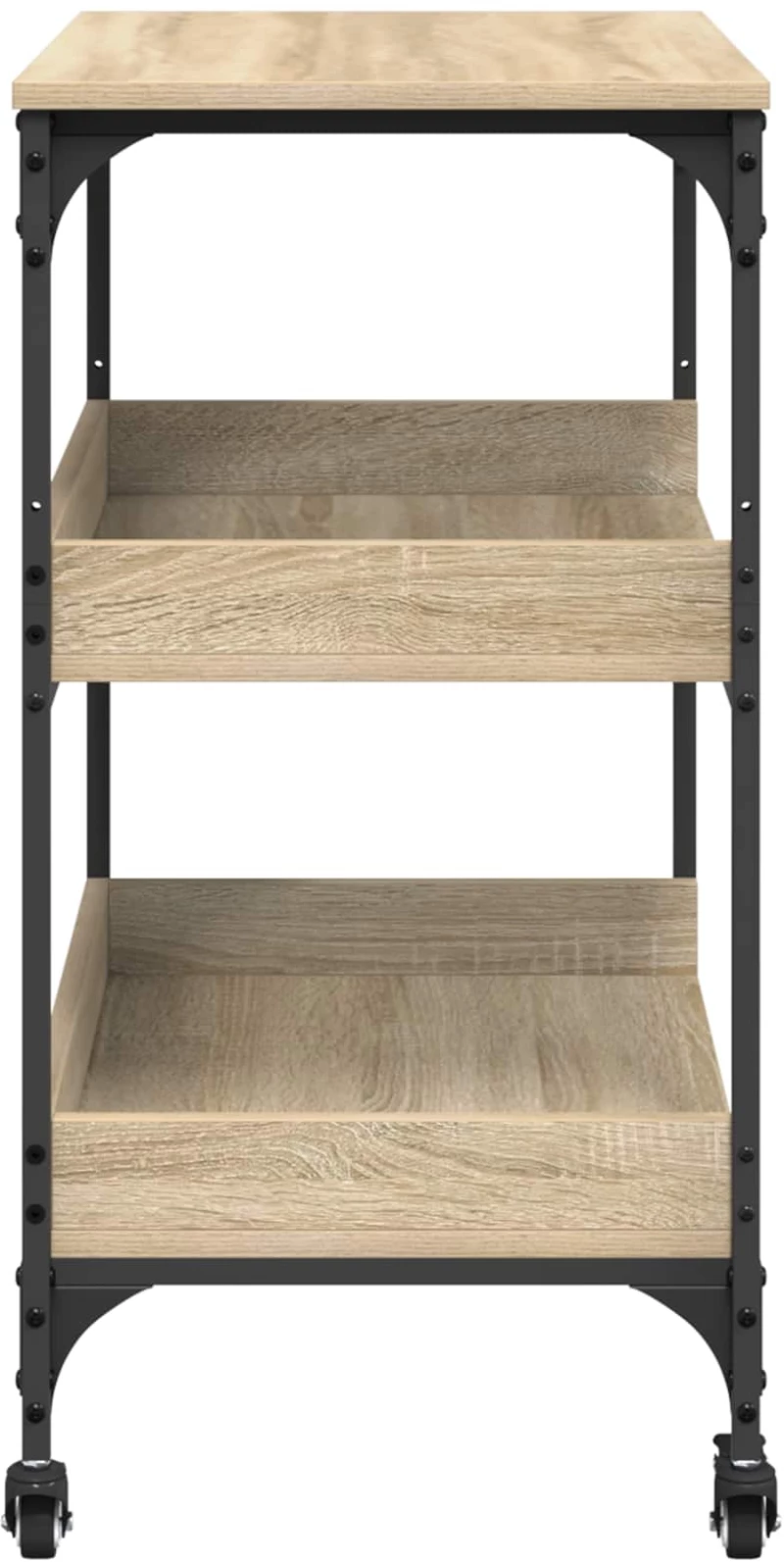vidaXL Καρότσι Κουζίνας Δρύς Sonoma 60 x 41 x 80,5 εκ.