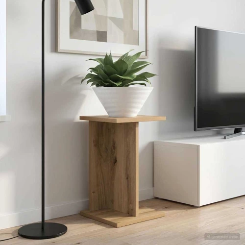 vidaXL Βάση φυτών Τεχνίτικη Δρυς 25 x 25,5 x 40,5 εκ.