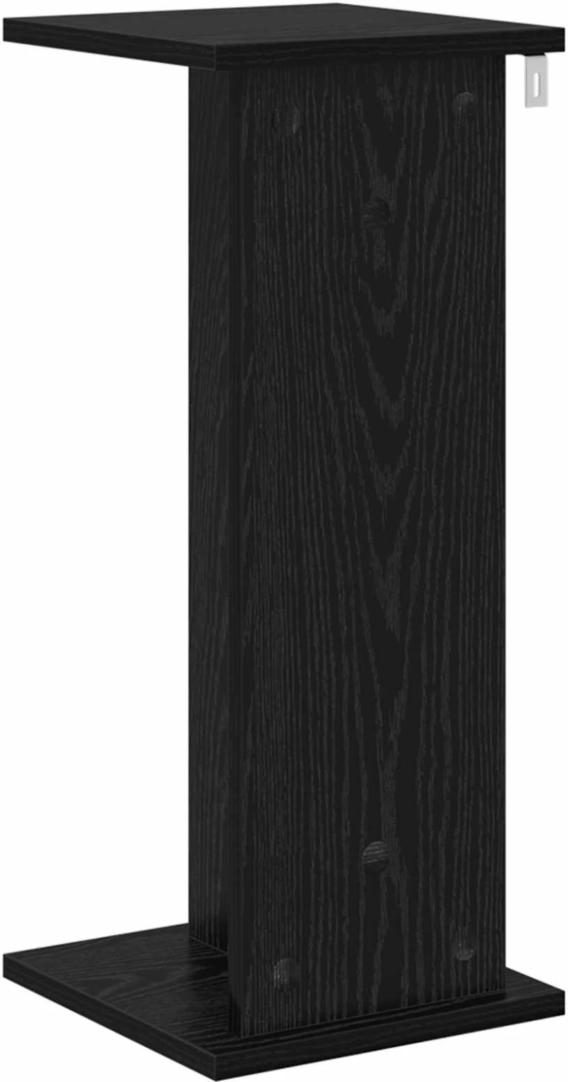 vidaXL Βάση φυτών Μαύρη Δρυς 25 x 25,5 x 60,5 εκ.