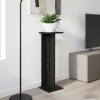 vidaXL Βάση φυτών Μαύρη Δρυς 25 x 25,5 x 80,5 εκ.