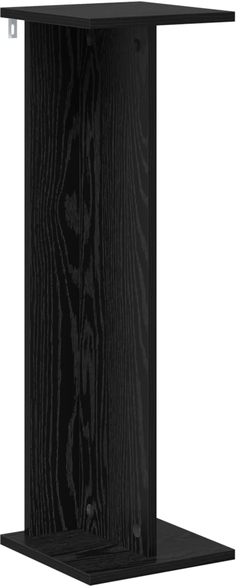 vidaXL Βάση φυτών Μαύρη Δρυς 25 x 25,5 x 80,5 εκ.