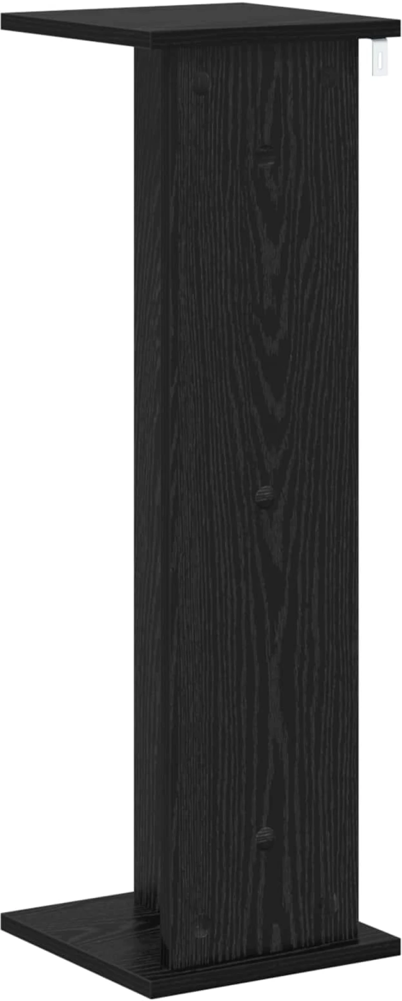 vidaXL Βάση φυτών Μαύρη Δρυς 25 x 25,5 x 80,5 εκ.