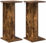vidaXL Βάση φυτών 2 pcs Καπνιστή Δρυς 25 x 25,5 x 60,5 εκ.