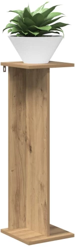vidaXL Βάση φυτών 2 pcs Τεχνίτικη Δρυς 25 x 25,5 x 80,5 εκ.