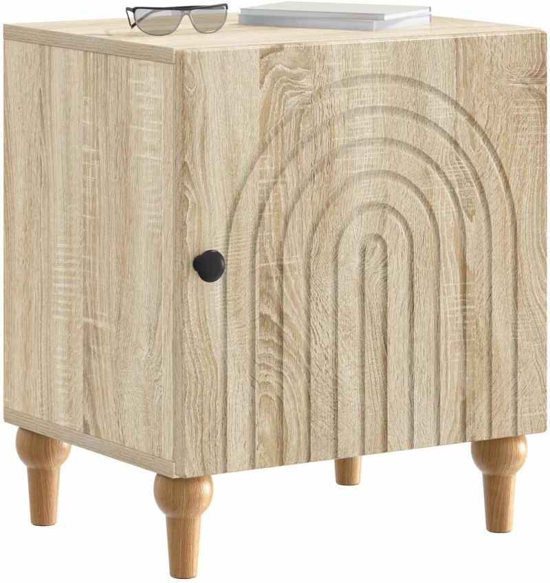 vidaXL Κομοδίνο Sonoma Δρυς 43 x 34,5 x 50 εκ Επεξεργασμένο Ξύλο