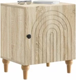 vidaXL Κομοδίνο Sonoma Δρυς 43 x 34,5 x 50 εκ Επεξεργασμένο Ξύλο