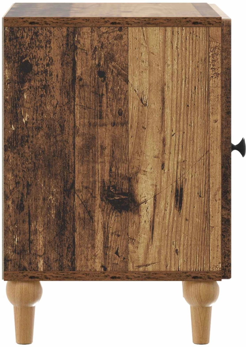 vidaXL Κομοδίνο Παλαιωμένο ξύλο 43 x 34,5 x 50 εκ Επεξεργασμένο Ξύλο