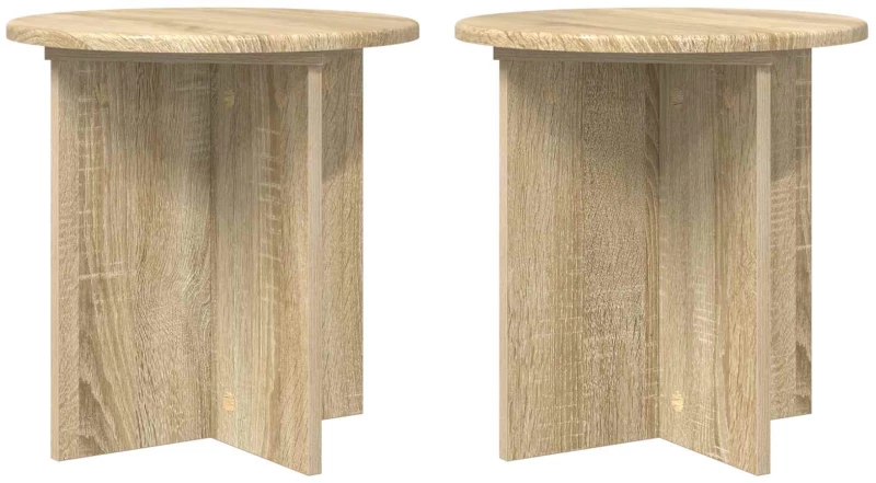 vidaXL Βάση φυτών 2 pcs Sonoma Δρυς 40 x 40 x 40 cm Επεξεργασμένο Ξύλο