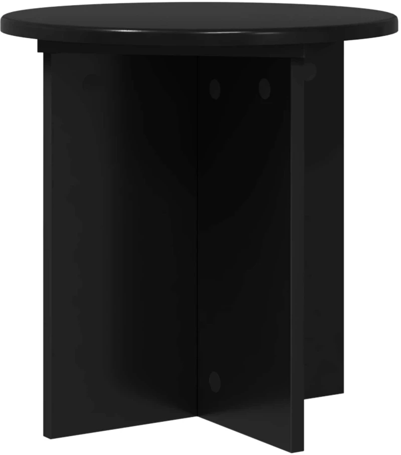 vidaXL Βάση φυτών 2 pcs Μαύρο 40 x 40 x 40 cm Επεξεργασμένο Ξύλο
