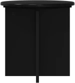 vidaXL Βάση φυτών 2 pcs Μαύρο 40 x 40 x 40 cm Επεξεργασμένο Ξύλο